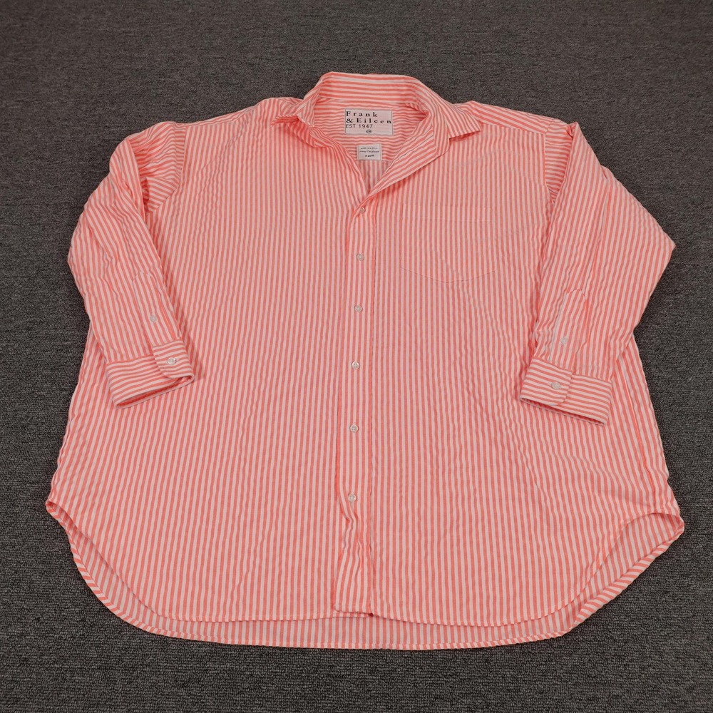 Frank & Eileen Shirt Womens One Size Neon Stripe Mackenzie Button Up Tunic